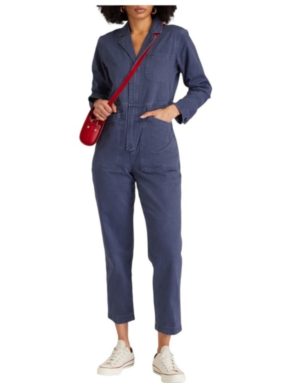 Alex Mill Standard Zip Jumpsuit in Herringbone Size Medium